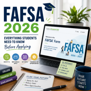 FAFSA 2026 guide with key dates, financial aid info, and application tips for students