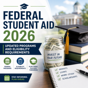 Federal student aid programs for 2026: grants, loans, work-study, and scholarships eligibility update