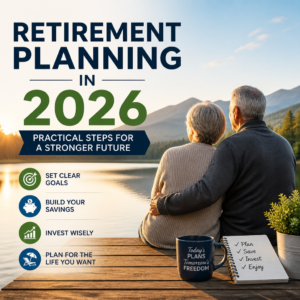 Retirement planning tips for 2026: goals, savings, investing, and financial freedom.